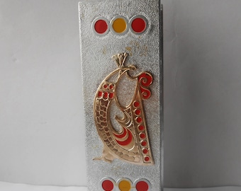 Match box  Vintage 1980s Box for matches  Metal case the USSR Storage of matches Storage of matches