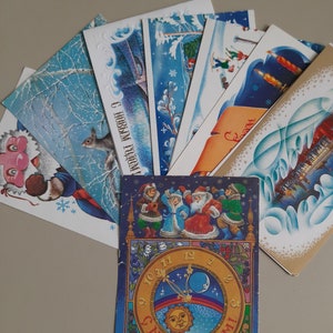 Set of Postcards Happy New Year Vintage