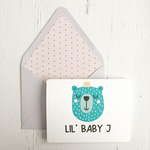 Cartão de bebê personalizado