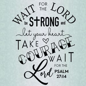 Psalm 27:14 Digital Download