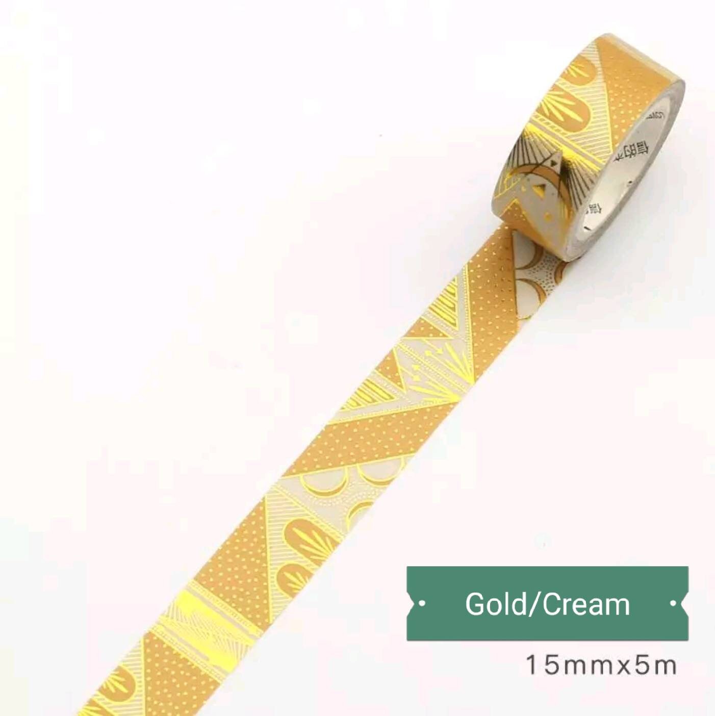 Washi Tape Foil Gold Magical Mystic Arabian 15mm x 5 Etsy