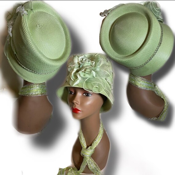 Easter Sunday Custom Hat Green Derby 