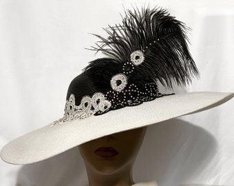 Mr Song Kentucky Derby style hat Mr Song Church Hats - Etsy main image 2