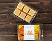 TIKI ROOM Disney Soy Wax Melts Adventureland - Inspired Candle Natural Soy Wax - Main Street Melts Candle Co. Clamshell Tart Melt Scents