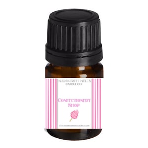 CONFECTIONERY SHOP Fragrance Oil for Diffuser Essential Oils Main Street Melts Candle Co. Disney Inspired Scent Fragrances 5mL Cotton Candy