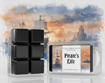 Vela de soja perfumada con forma de tarta de Pirates Life / Inspirada en Disney