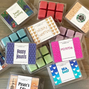 You Pick 4 - Soy Wax Melts pack Disney magic Inspired Candle Melt Natural Soy Wax Main Street Melts Candle Co Variety Tarts Scents