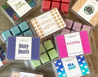 You Pick 4 - Soy Wax Melts pack Disney magic Inspired Candle Melt Natural Soy Wax Main Street Melts Candle Co Variety Tarts Scents