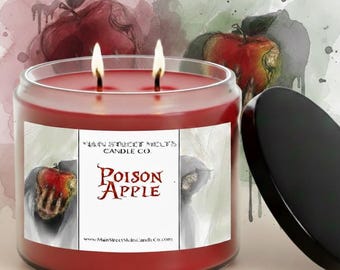 Poison Apple | Disney Inspired Scented Soy Candle - Villain Themed Fragrance