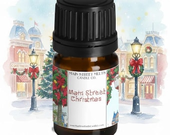 Aceite aromático para difusor inspirado en Disney/Navidad de Main Street - 5 ml