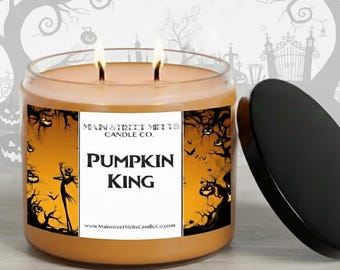 Pumpkin King | Disney Inspired Scented Soy Candle - Jack Skellington Fragrance