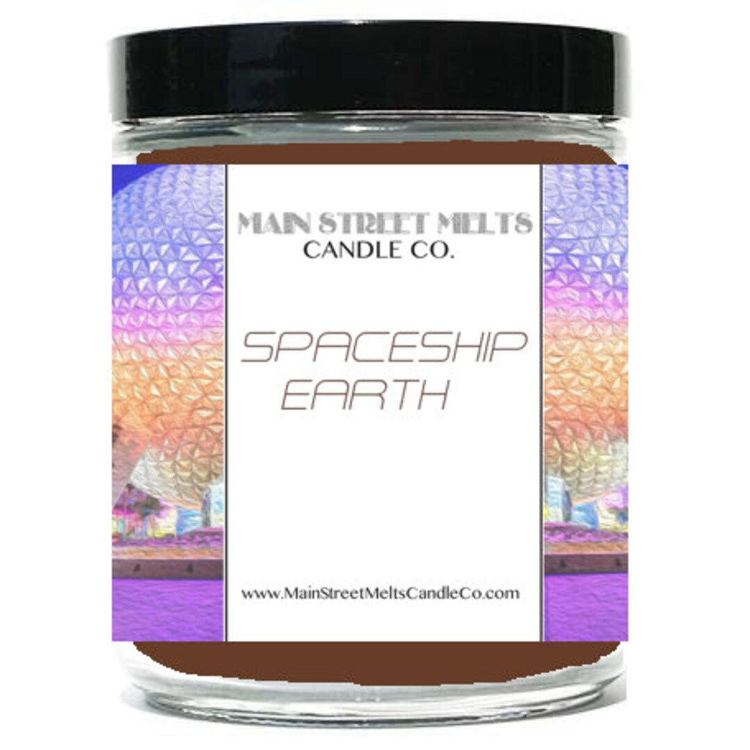 SPACESHIP EARTH Disney Inspired Candle 9oz Jar Soy Wax Main - Etsy