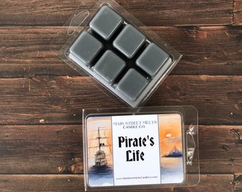 PIRATES LIFE Soy Wax Melts Disney - Inspired Candle Natural Soy Wax - Main Street Melts Candle Co. pirates of the caribbean tart melt