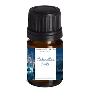 CINDERELLA&#39;S CASTLE Duftöl für Diffusor Ätherische Öle Main Street Melts Candle Co. Disney Inspirierte Düfte Düfte 5mL Magic Scent