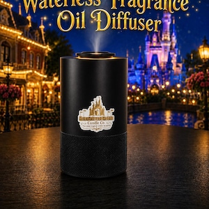 Magic On-the-Go Waterless Fragrance Oil Diffuser - Portable Home + Car Magic Inspired Disney - Resort + Park Scents