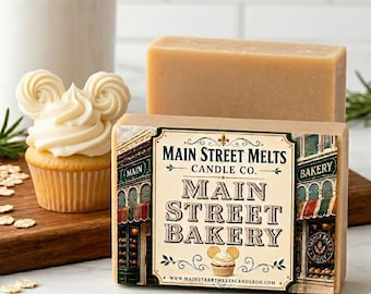 Main Street Bakery Bar Soap Disney Park Inspired Fragrance - Vanilla Scent