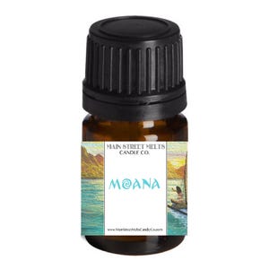 MOANA Fragrance Oil for Diffuser Essential Oils Main Street Melts Candle Co. Disney Inspired Scents Fragrances 5mL Magic Scent Princess gift