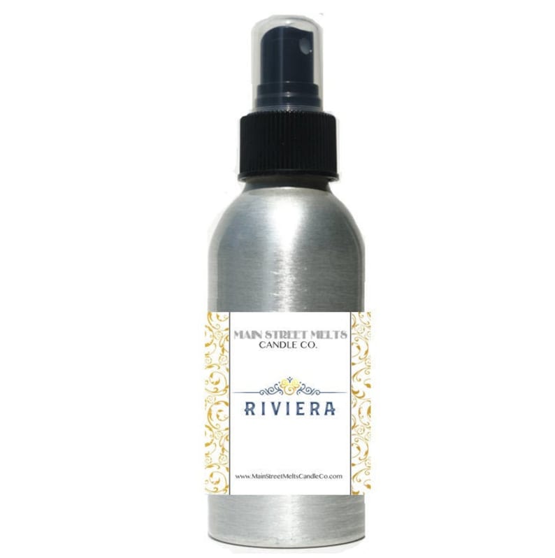 RIVIERA Fragrance Room Spray 4oz Spritz Theme Park Inspired Disney Scent fan magic gift Main Street Melts Candle Co. resort lobby mist image 1