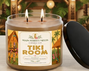 Tiki Room | Disney Inspired Scented Soy Candle -  Theme Park Fragrance