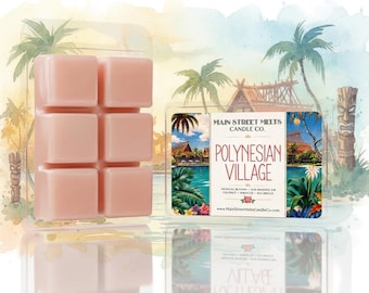 Polynesian Village | Disney Resort Inspired Wax Melt - Scented Soy Candle Tart