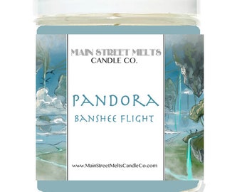 PANDORA BANSHEE FLIGHT Disney Inspired Candle 9oz Jar Natural Soy Wax Main Street Melts Candle Co. Magic Theme Park scent Flight of Passage