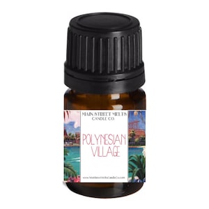 POLYNESIAN Fragrance Oil for Diffuser Essential Oils Main Street Melts Candle Co. Disney Inspired Scents Fragrances 5mL Lobby Poly Village