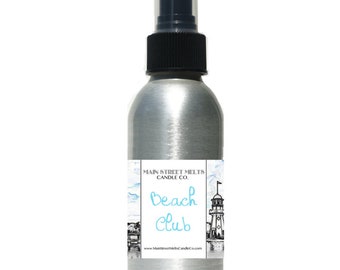 BEACH CLUB Fragrance Room Spray 4oz Spritz Theme Park Inspired Disney Scent fan magic gift Main Street Melts Candle resort lobby aloe clover