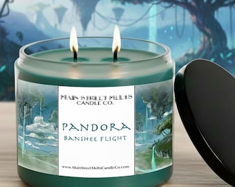 Vela de soja perfumada Pandora Banshee Flight / Inspirada en Disney - Fragancia Avatar