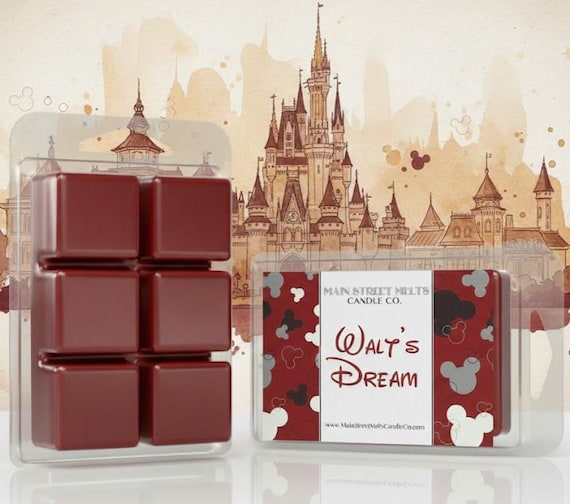Walt's Dream | Disney Inspired Wax Melt - Cherry Tobacco Scented Soy Candle  Tart