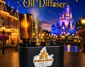 Waterless Fragrance Oil Diffuser - Portable Magic Inspired Disney Home Decor - Resort + Park Scents by Main Street Melts Candle Co.
