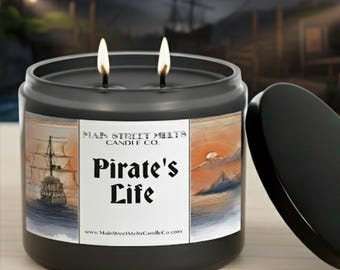 Pirates Life | Disney Inspired Scented Soy Candle - Pirate Water Attraction Fragrance