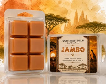 Jambo | Disney Inspired Wax Melt - Animal Kingdom Lodge Scented Soy Candle Tart