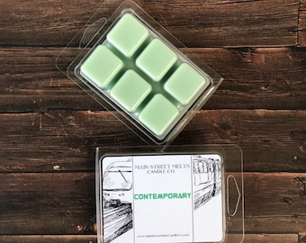 CONTEMPORARY Soy Wax Melts Disney - Inspired Candle Natural Soy Wax - Main Street Melts Candle Co. Bay Lake Tower Scent Clamshell Melt Tart