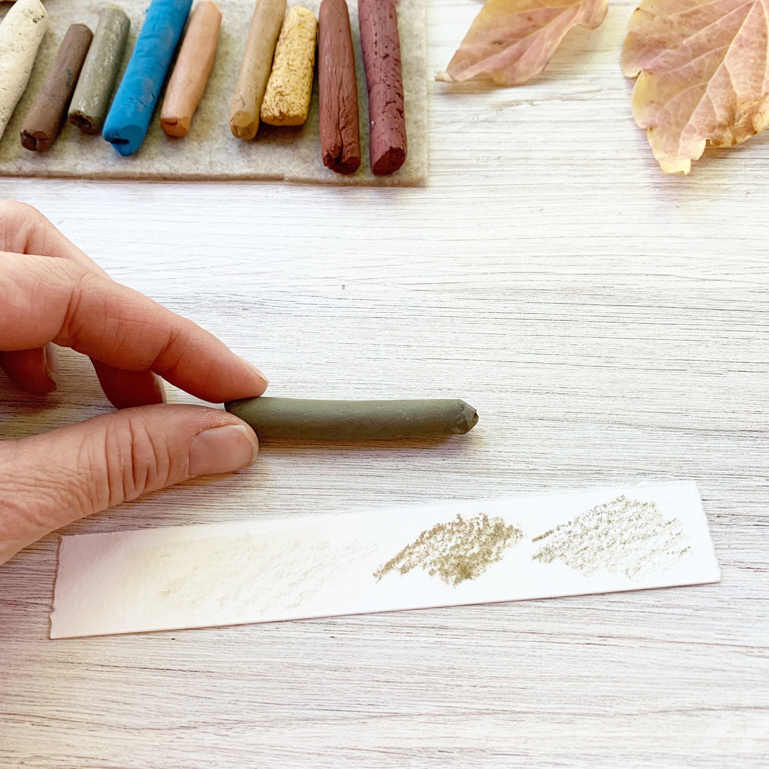 Individual Pigment Stick in Ancient Green Earth