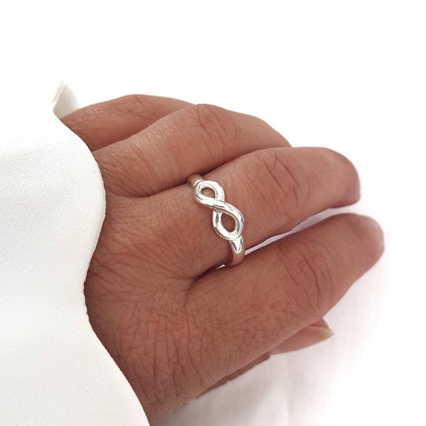 INFINI - bague en argent réglable