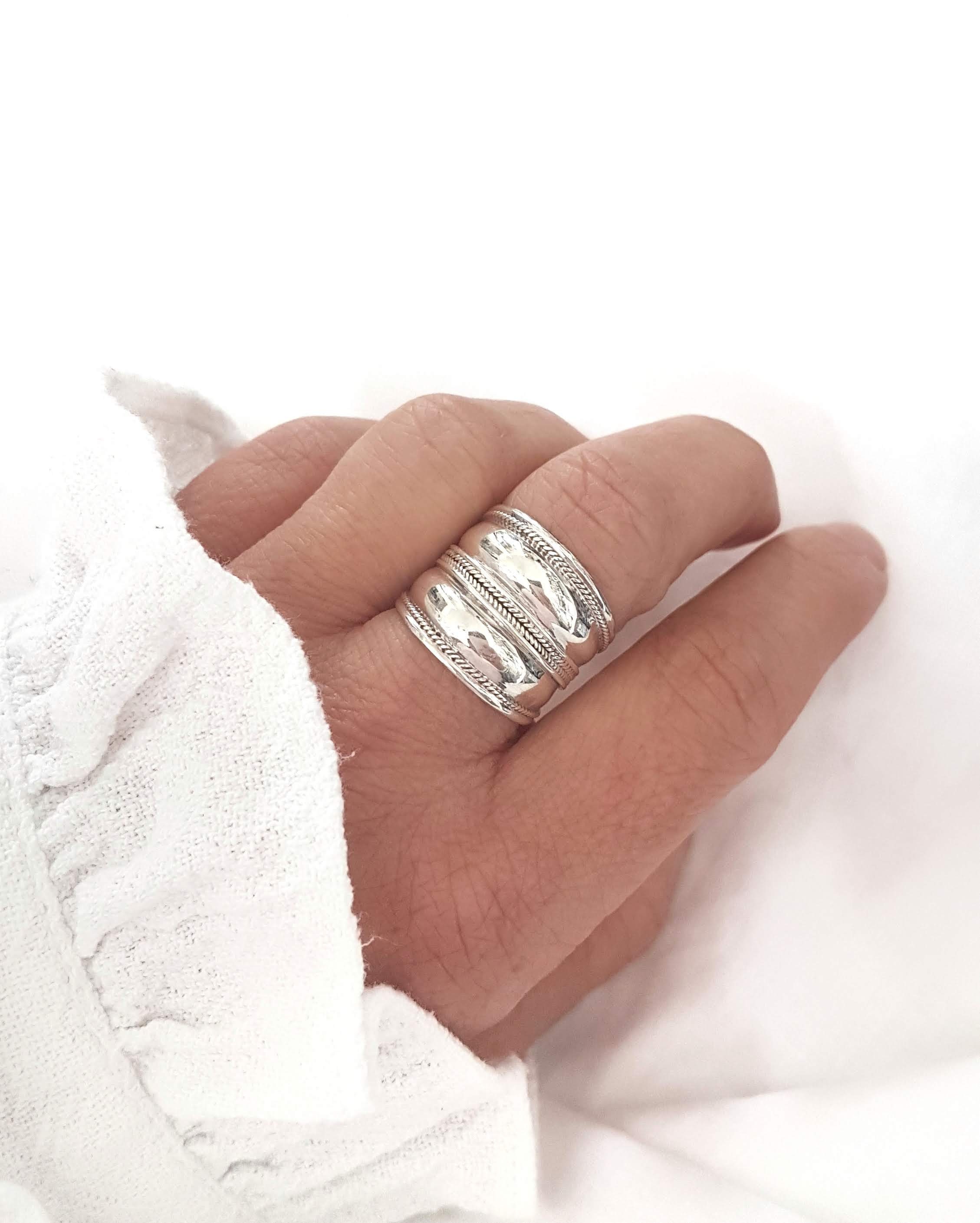 Bague argent motif Etsy France