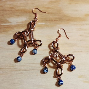 Copper Colored Aluminum Earrings