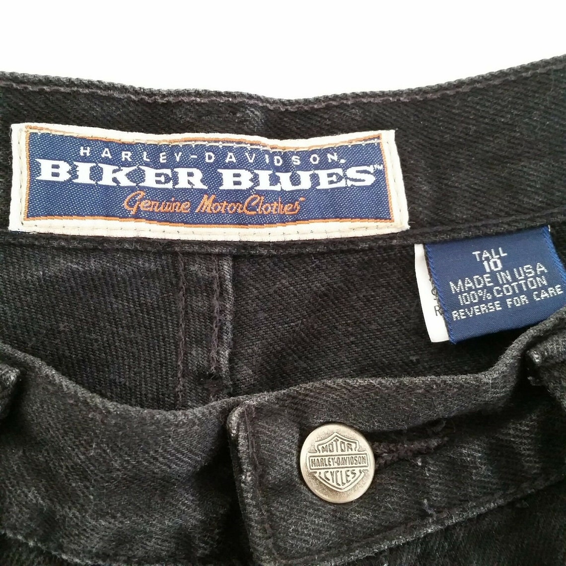Vintage Harley Davidson Black Jeans Womens 10 Tall Pants Biker - Etsy UK