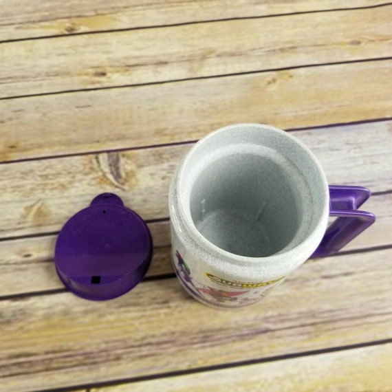 Vintage Subway Whirley Travel Coffee Mug Tea Cup Soda Hot Cold Plastic  Thermo 
