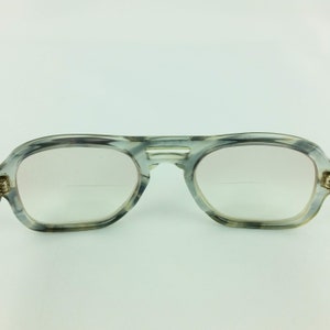 UOC 820 Eyeglasses 52-22 Gray Plastic Vintage Eyeglass Frames 4 5 3/4 Translucent image 8