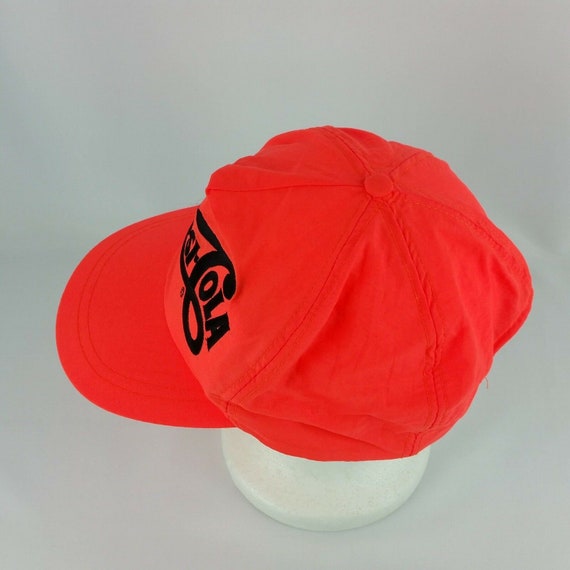 Pepsi Cola Neon Orange Snapback Nylon Hat or Cap … - image 4