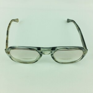 UOC 820 Eyeglasses 52-22 Gray Plastic Vintage Eyeglass Frames 4 5 3/4 Translucent image 2