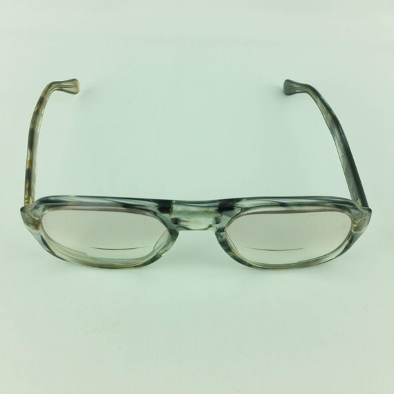 UOC 820 Eyeglasses 52-22 Gray Plastic Vintage Eye… - image 2