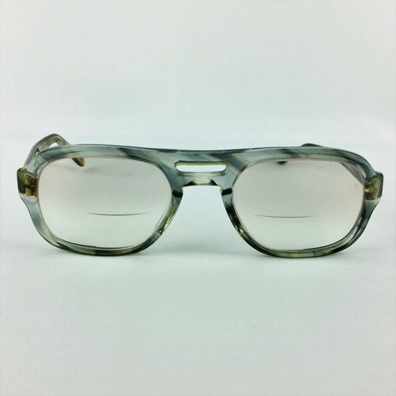 UOC 820 Eyeglasses 52-22 Gray Plastic Vintage Eye… - image 1