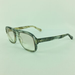 UOC 820 Eyeglasses 52-22 Gray Plastic Vintage Eyeglass Frames 4 5 3/4 Translucent image 3