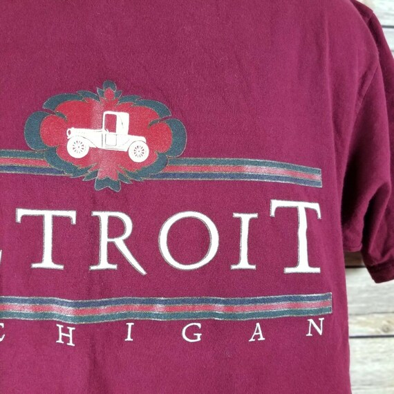 Vintage Detroit Michigan Mens Lg Souvenir Tee Shi… - image 3