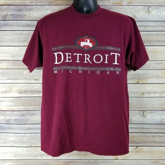 Vintage Detroit Michigan Mens Lg Souvenir Tee Shi… - image 2