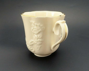 Vintage Lenox Holiday Hostess Collection Replacement Tea Cup Coffee Mug Gold Trim USA