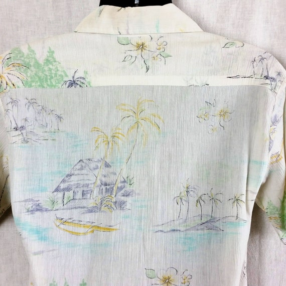 Vintage OP Pacific Sunwear 70s Hawaiian Shirt Men… - image 7