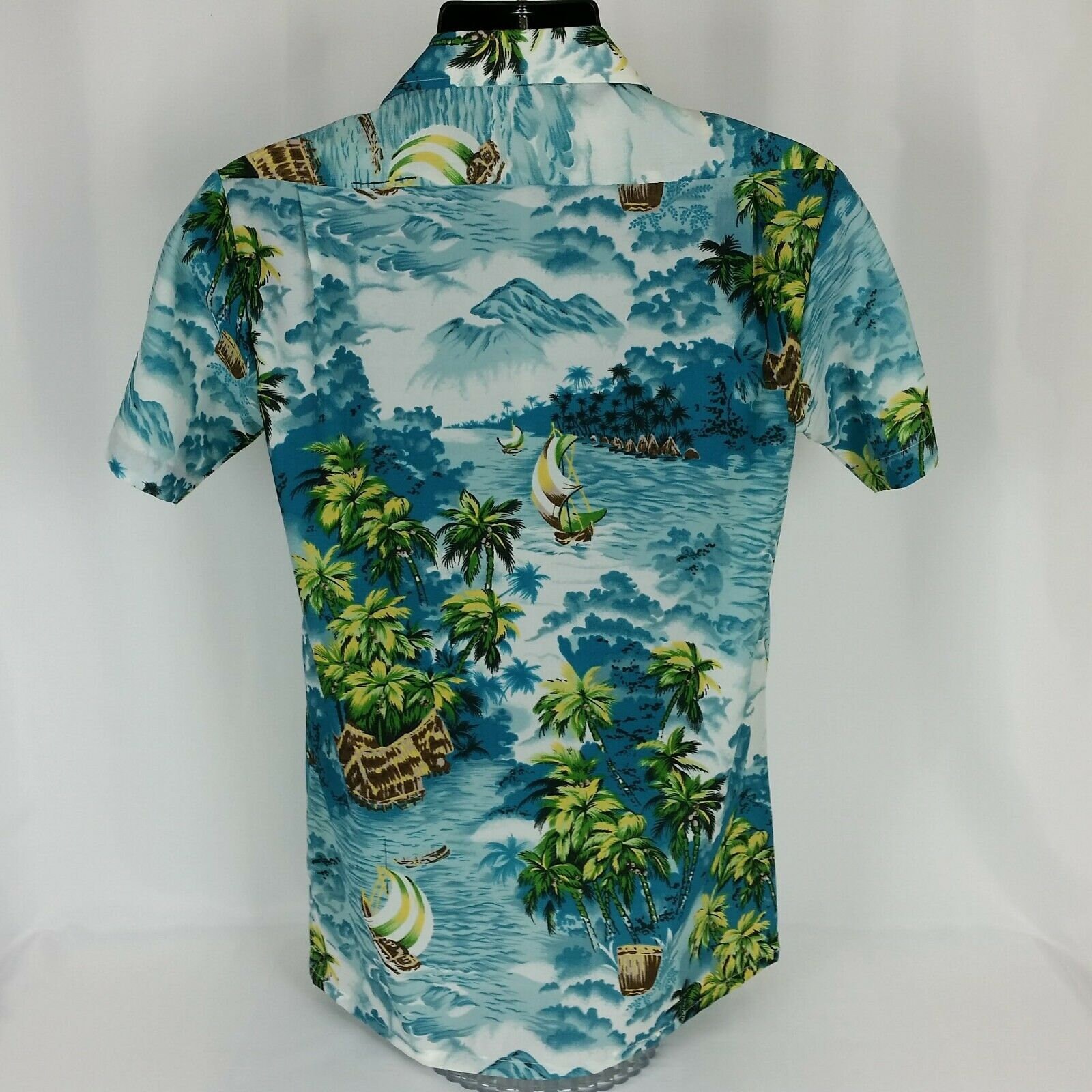 Vintage 70s JC Penney Towncraft Hawaiian Shirt Big Collar Mens | Etsy